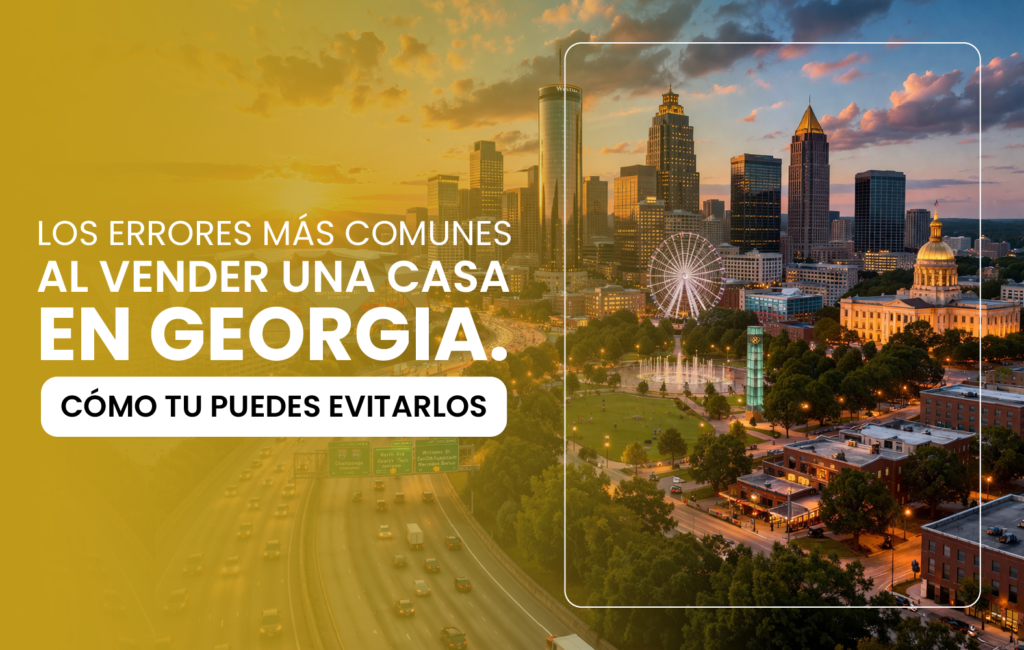 Los errores más comunes al vender una casa en Georgia. Cómo tu puedes evitarlos.